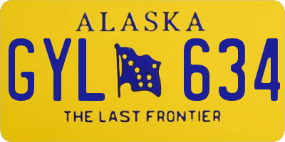 AK license plate GYL634