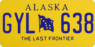 AK license plate GYL638