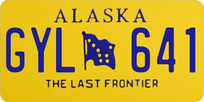 AK license plate GYL641