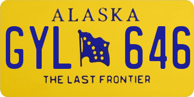 AK license plate GYL646