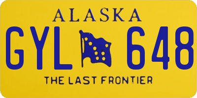 AK license plate GYL648