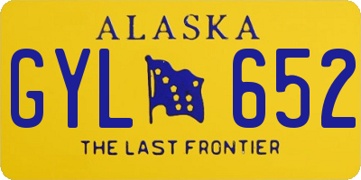 AK license plate GYL652
