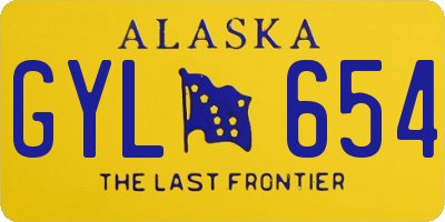 AK license plate GYL654