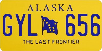 AK license plate GYL656