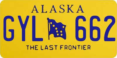 AK license plate GYL662