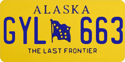 AK license plate GYL663