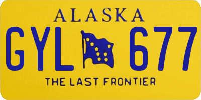AK license plate GYL677