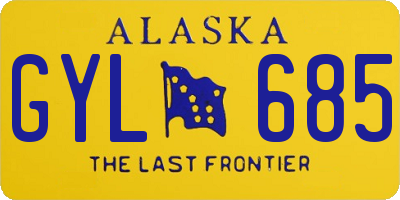 AK license plate GYL685