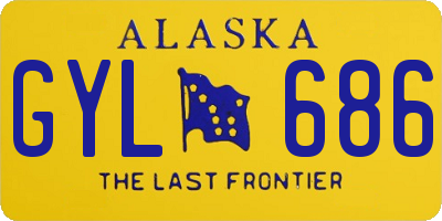 AK license plate GYL686