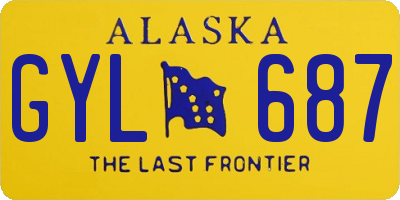 AK license plate GYL687