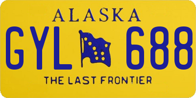 AK license plate GYL688