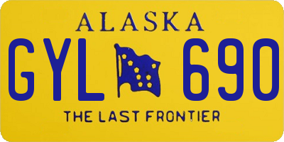 AK license plate GYL690
