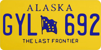 AK license plate GYL692