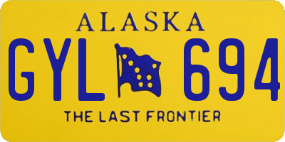 AK license plate GYL694