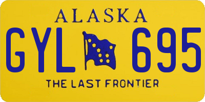 AK license plate GYL695