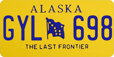AK license plate GYL698