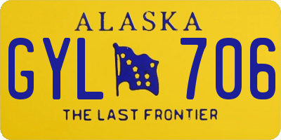 AK license plate GYL706