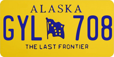 AK license plate GYL708