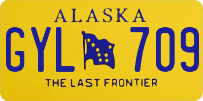 AK license plate GYL709