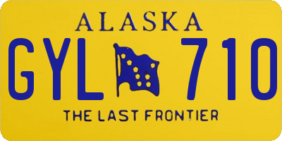 AK license plate GYL710