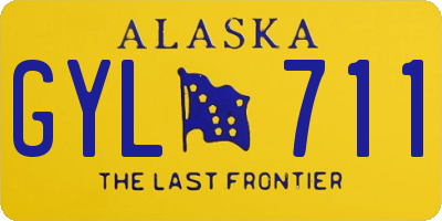 AK license plate GYL711