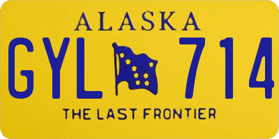 AK license plate GYL714