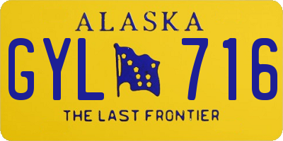 AK license plate GYL716