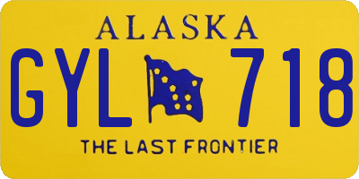 AK license plate GYL718