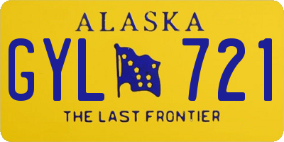 AK license plate GYL721