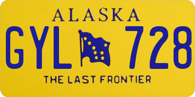 AK license plate GYL728
