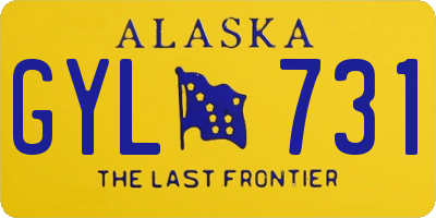 AK license plate GYL731