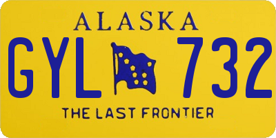 AK license plate GYL732