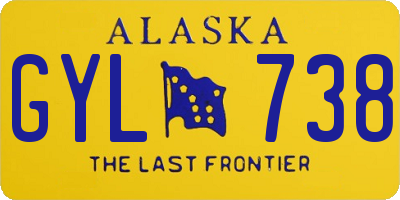 AK license plate GYL738