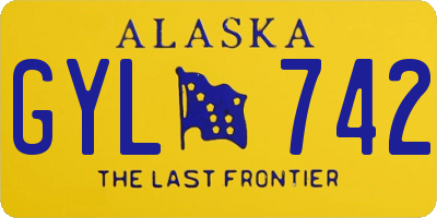 AK license plate GYL742