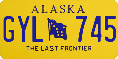 AK license plate GYL745