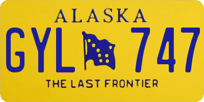 AK license plate GYL747