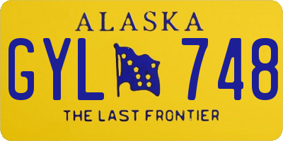 AK license plate GYL748