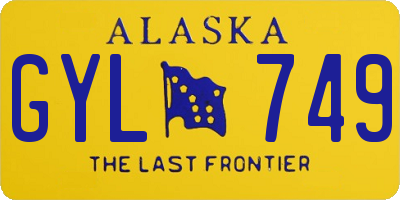 AK license plate GYL749