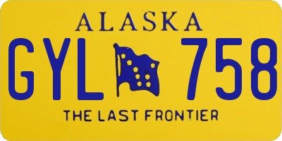 AK license plate GYL758