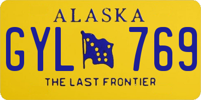 AK license plate GYL769