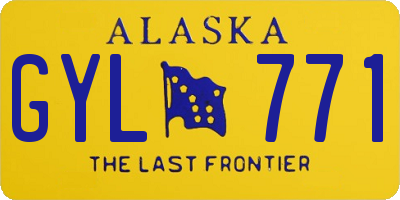 AK license plate GYL771