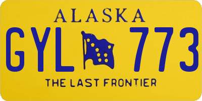 AK license plate GYL773
