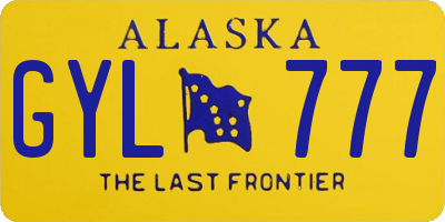 AK license plate GYL777