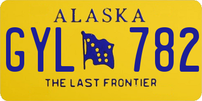 AK license plate GYL782