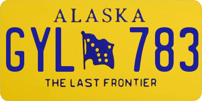 AK license plate GYL783