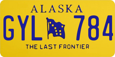 AK license plate GYL784