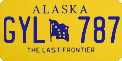 AK license plate GYL787
