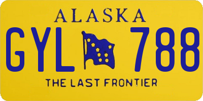 AK license plate GYL788