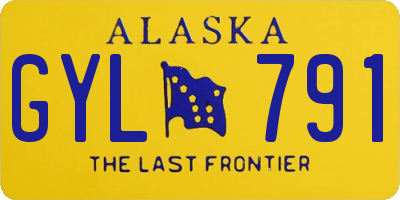 AK license plate GYL791