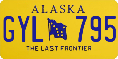 AK license plate GYL795